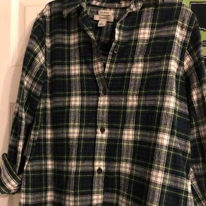 LL Bean relaxed fit flannel